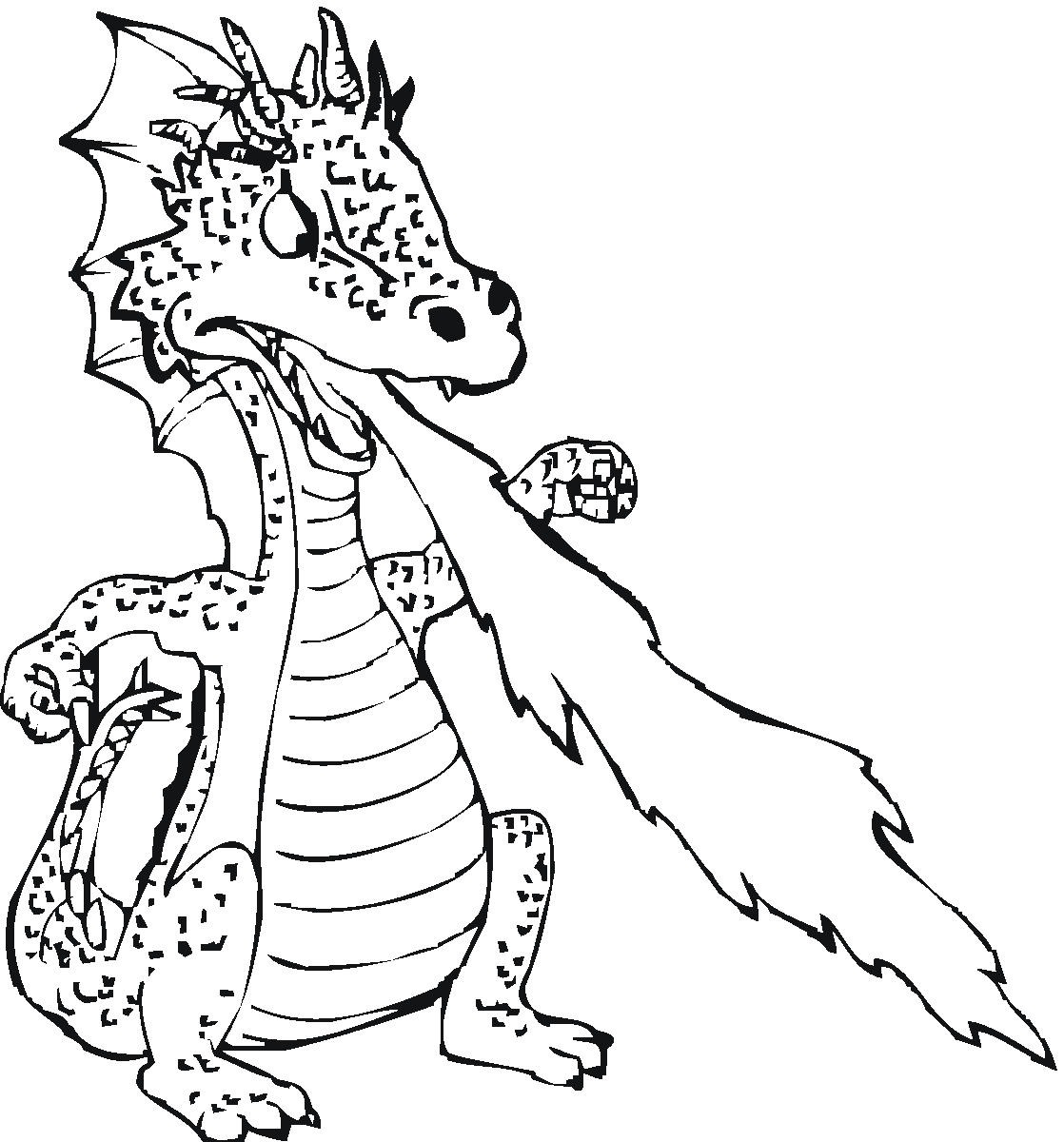 Dragons Printable Coloring Pages