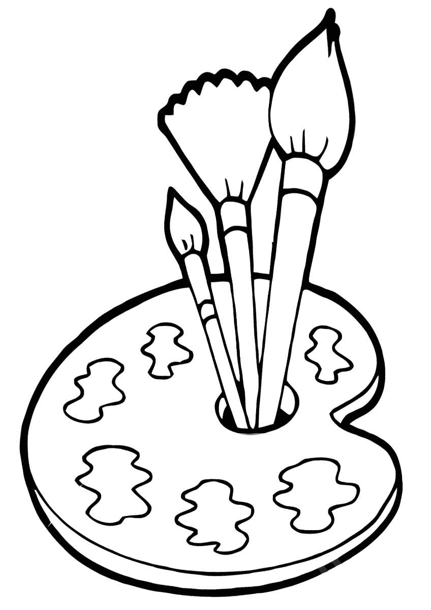 Paint Splat Coloring Page Coloring Pages