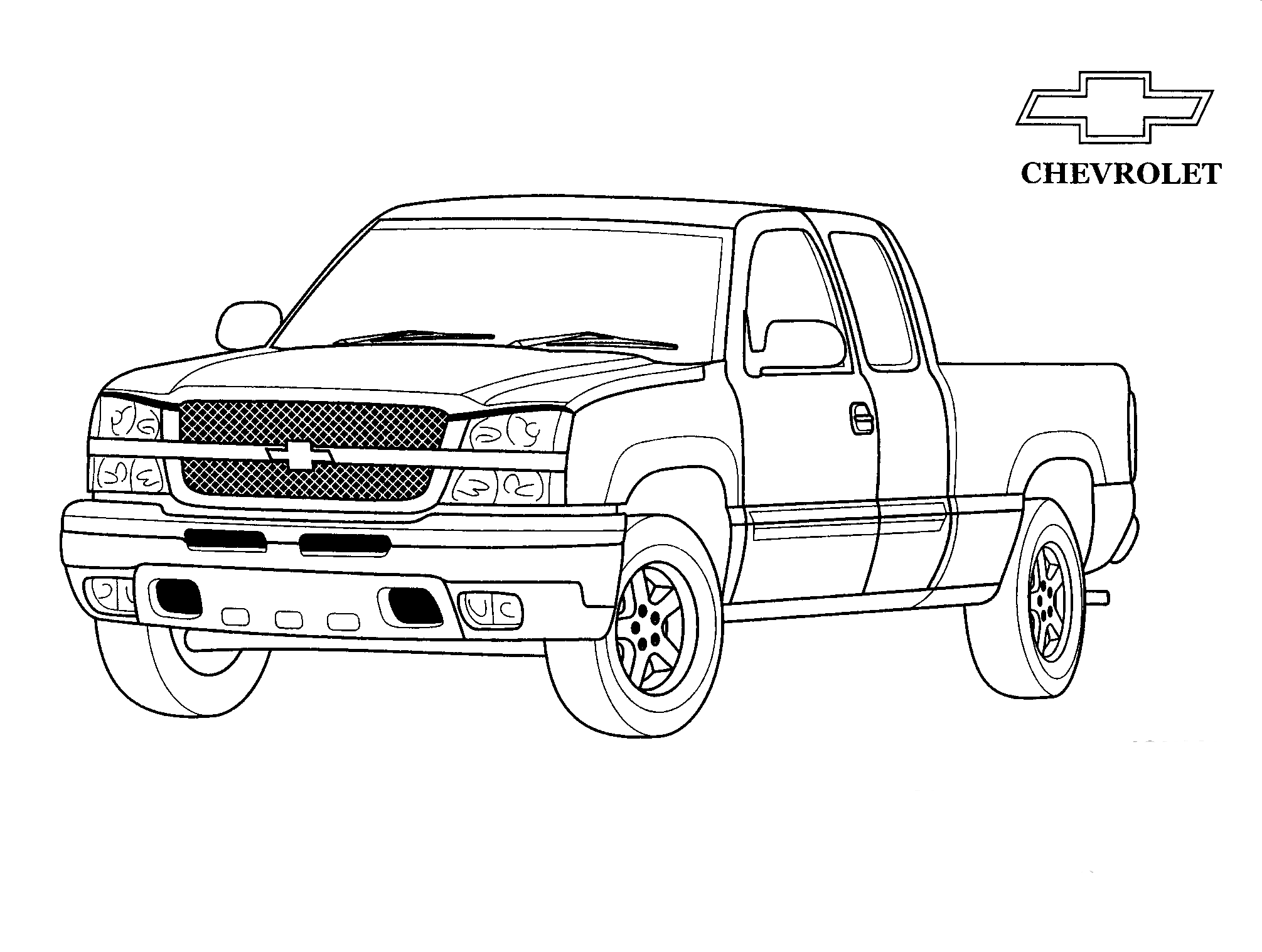 Printable Coloring Pages Of Trucks