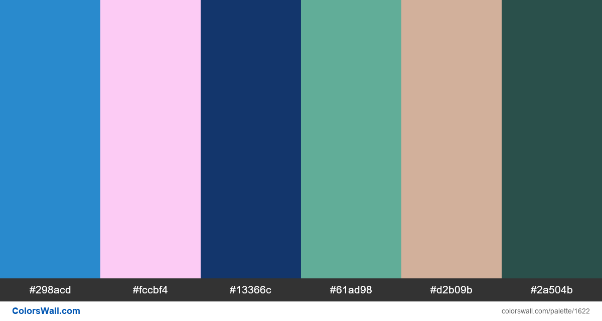 Anime colors palette #298acd, #fccbf4, #13366c - ColorsWall