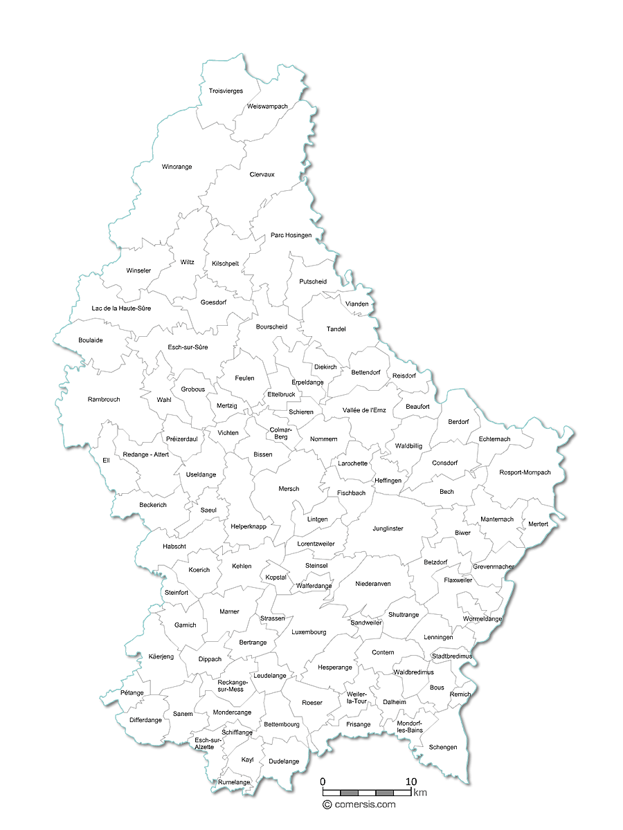 Luxembourg Map