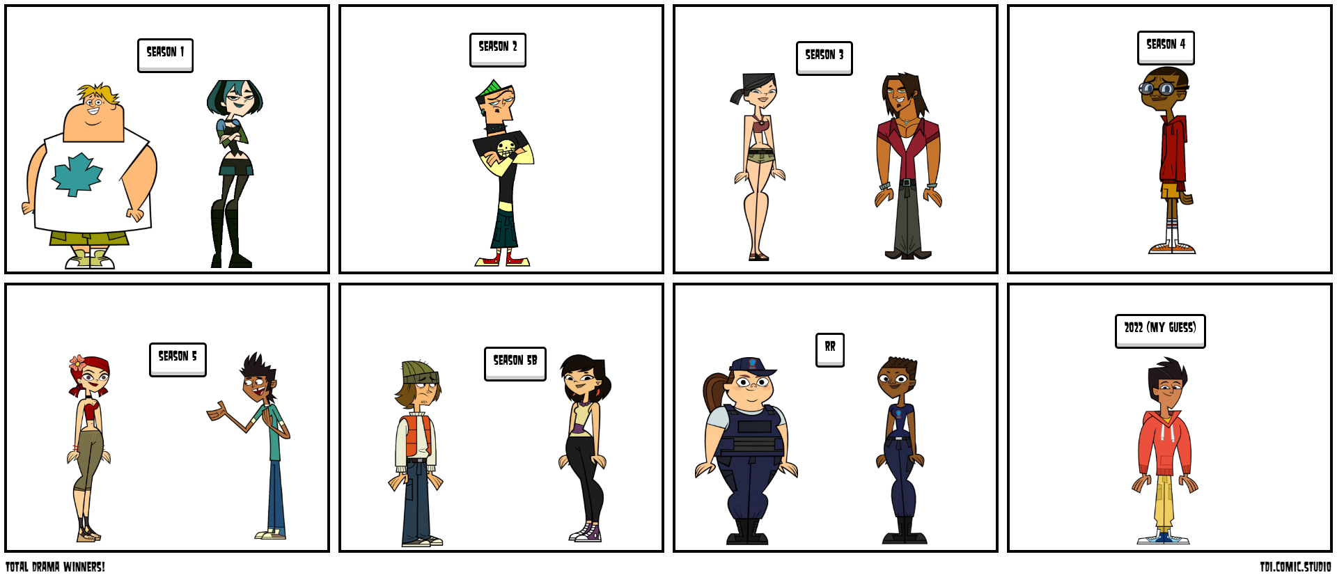 Total Drama Winners! - Comic Studio