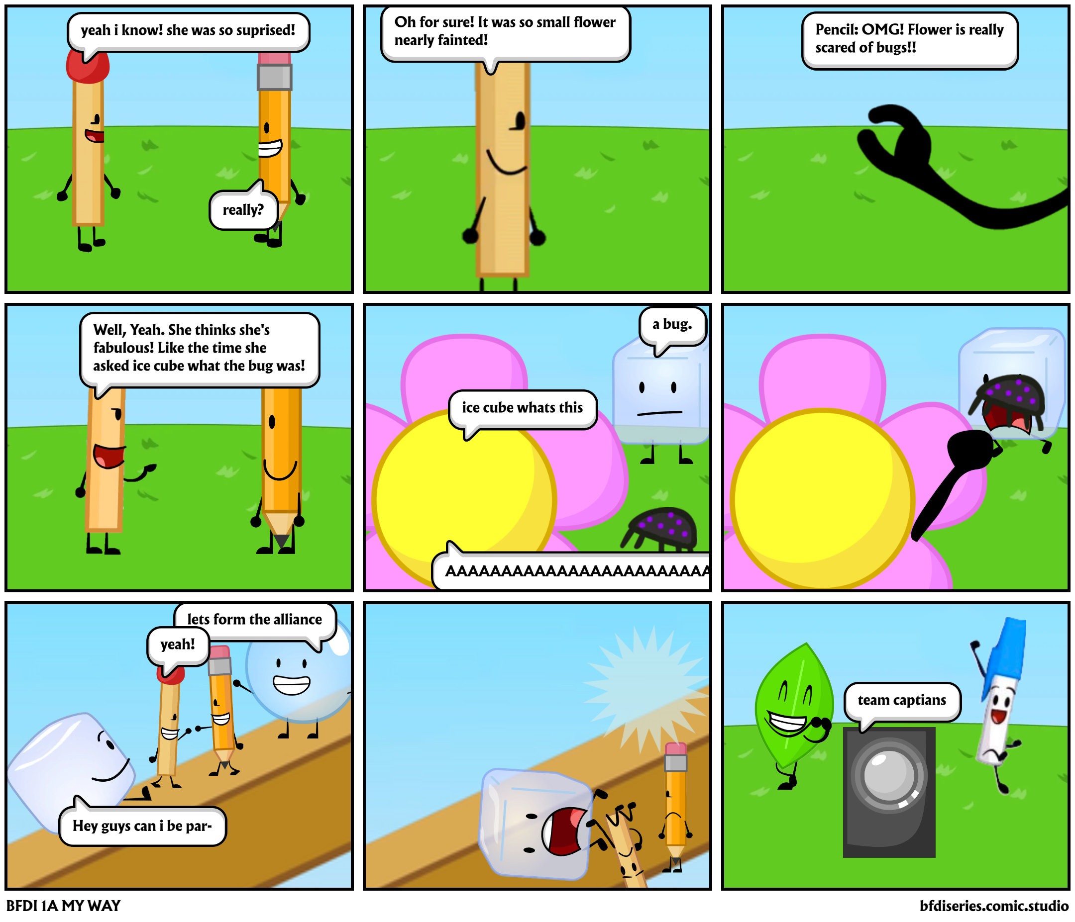 BFDI 1A MY WAY - Comic Studio