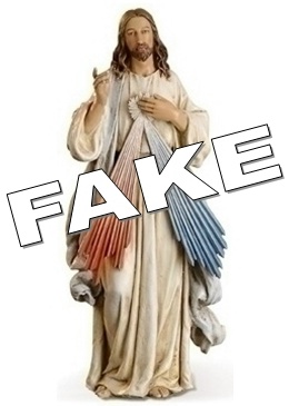 fraud phoney fake false counterfeit catholic jesus christ