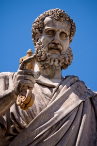 St Peter with key to heaven