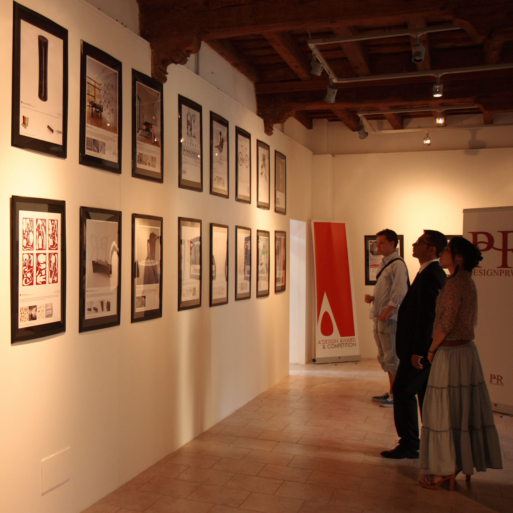 Design award exhibition in art gallery