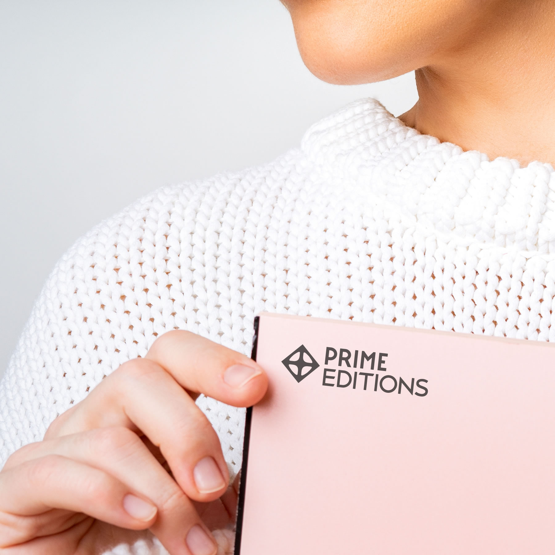 lady holding a design book