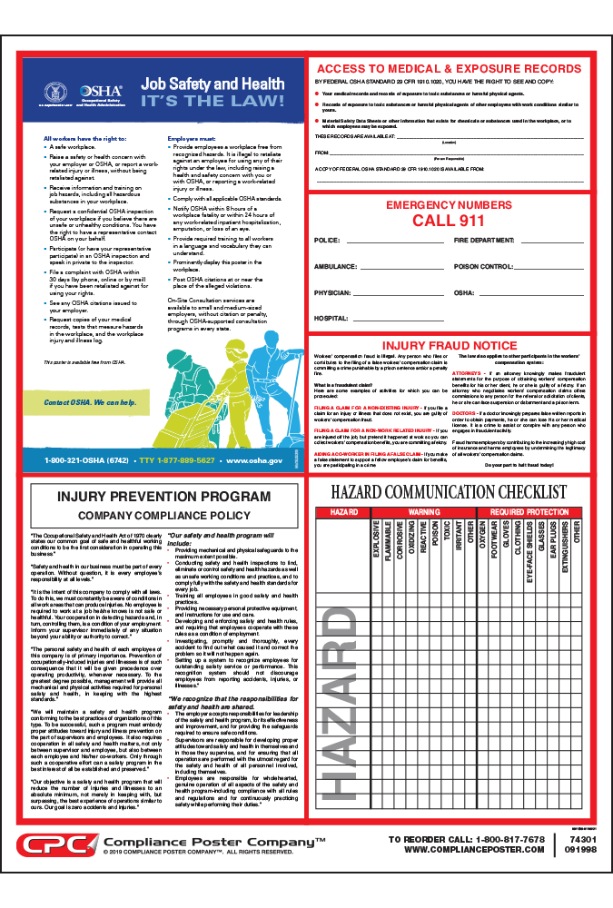 Free Printable Osha Posters