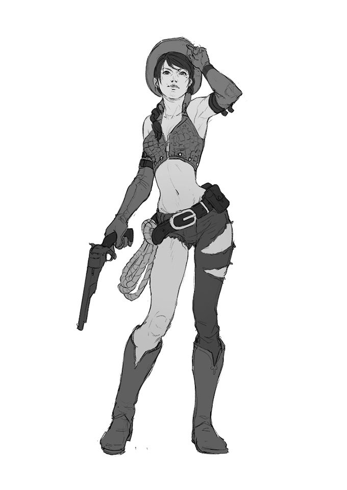 cowboy-western-concept-art-illustration-01-tim-lochner-cowgirl