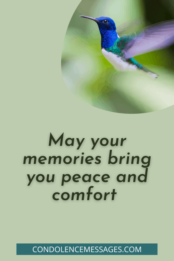 May Your Memories - Sympathy Image