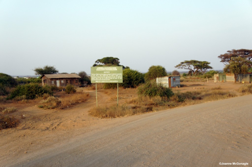 Amboseli National Park Sign