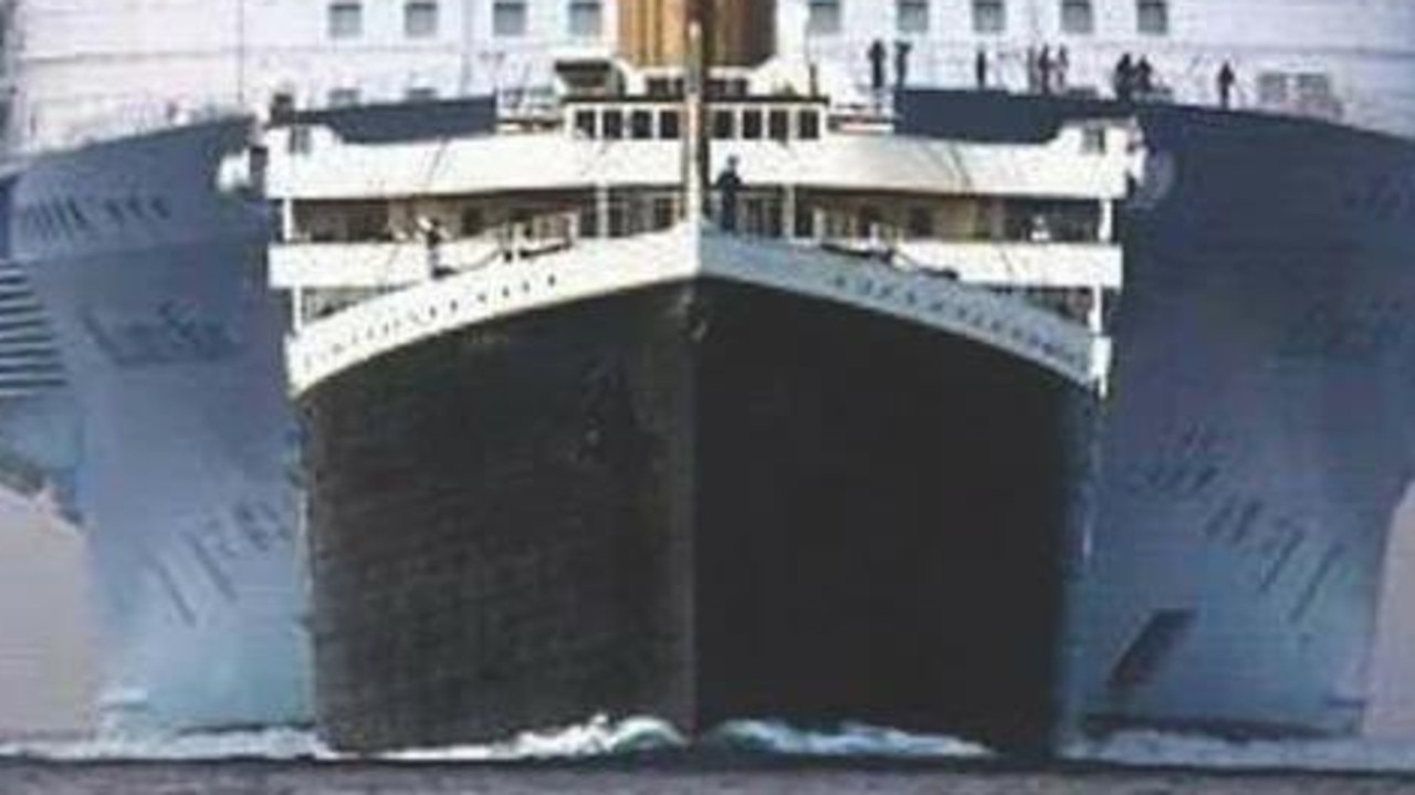 Insane' image reveals true size of Titanic compared to modern day cruise  ship  — Australia's leading news site