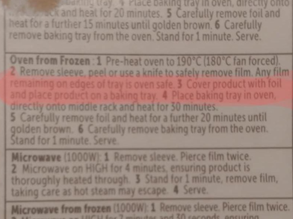 Woolworths: Woman shares hilarious ‘oven safe’ lasagne fail | news.com ...