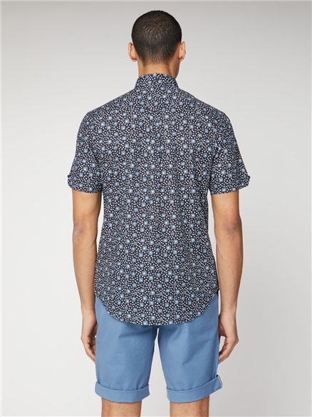 Ben Sherman Short Sleeve Floral Print Shirt