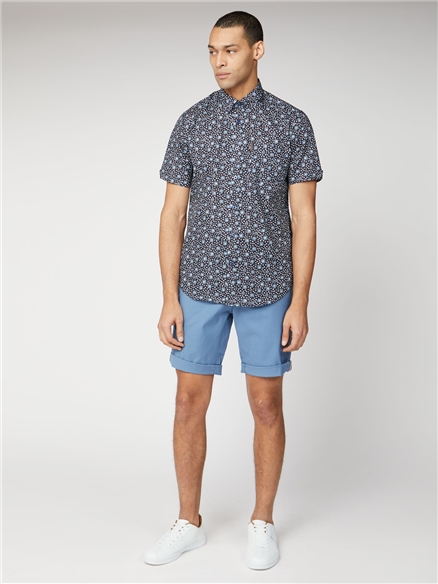 Ben Sherman Short Sleeve Floral Print Shirt