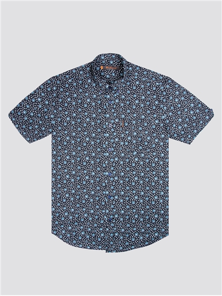 Ben Sherman Short Sleeve Floral Print Shirt