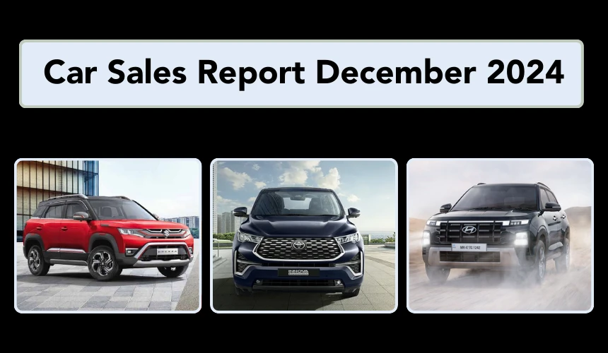 Car Sales Report December 2024 - Maruti, Mahindra, Tata, Kia & More