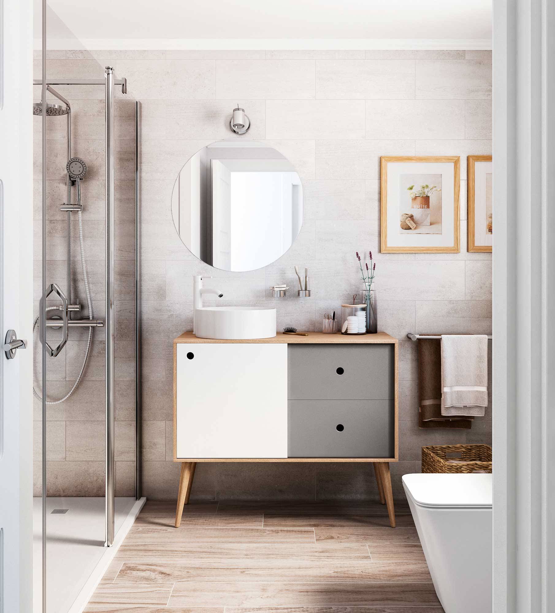 Mueble Danes de Leroy Merlin para baño. 