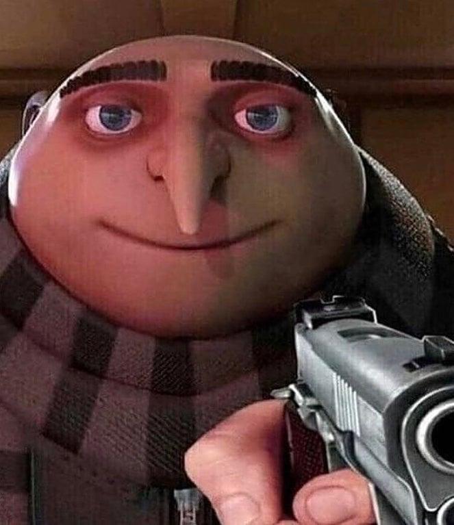 Gru Pointing Gun 