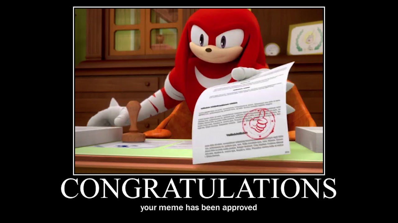 Meme approved Knuckles 