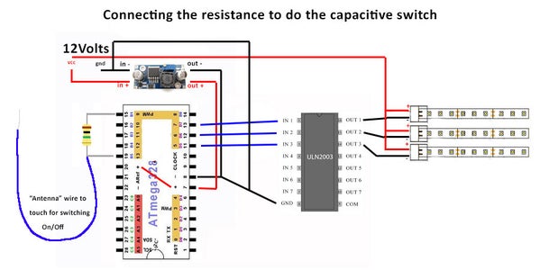 The Wiring : Wire the Capacitive Switch