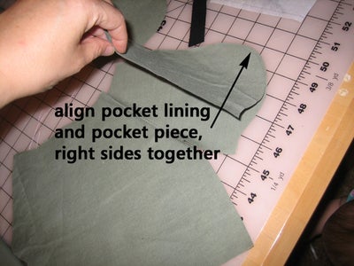 Align Pocket Piece With Pocket Lining