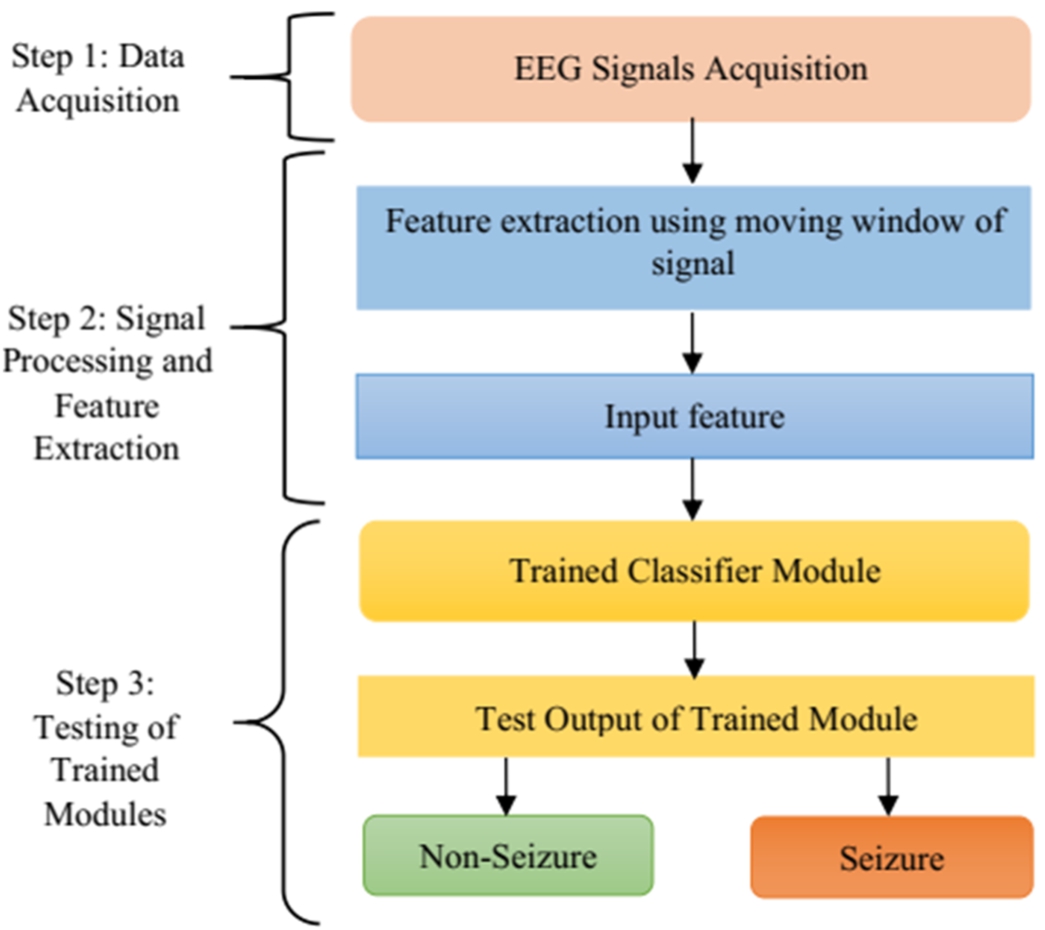 Schematic diagram of various stages of the proposed method.