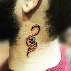 Maa Tattoo  Neck tattoo Om tattoo small Maa tattoo designs