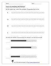 Count by Shading Worksheet for Kindergarten - 1st Grade | Lesson Planet