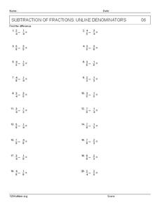 Uncommon Denominators Lesson Plans & Worksheets | Lesson Planet