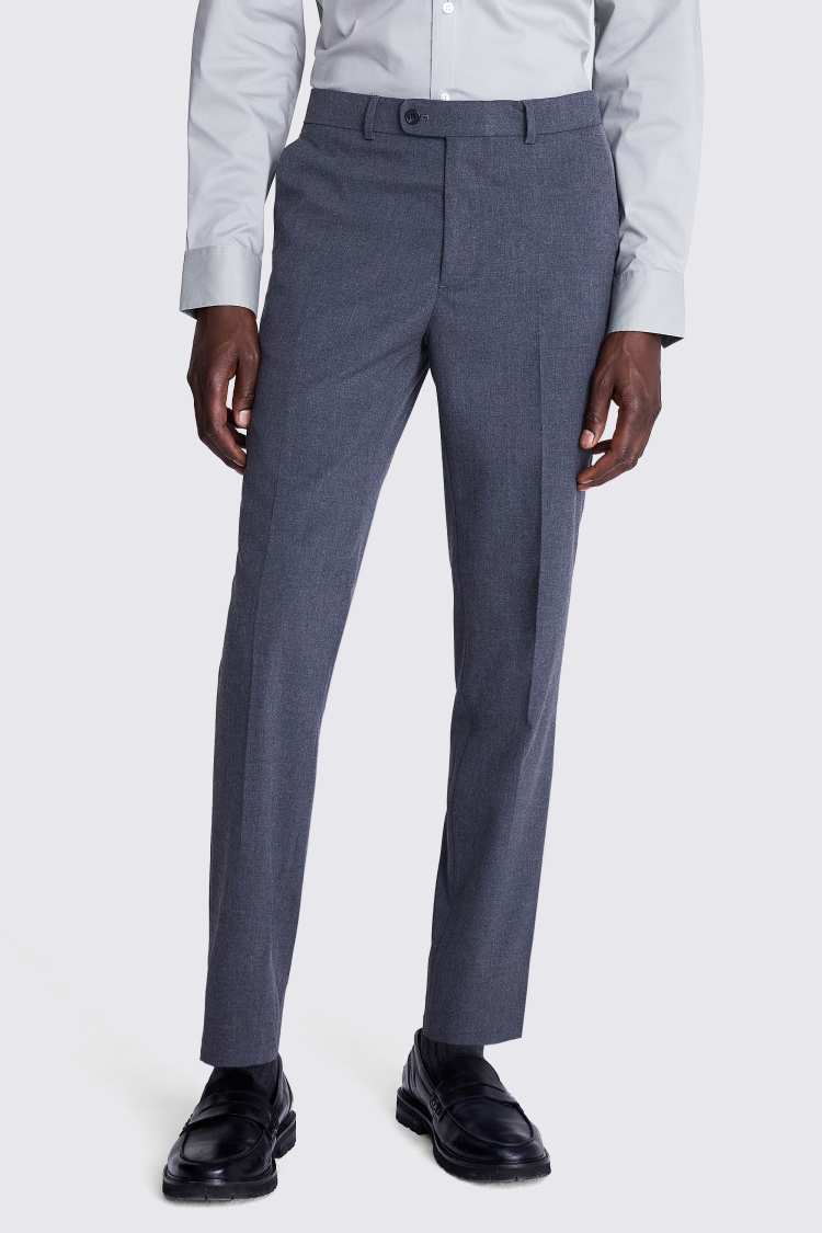 Tailored Fit Grey Trousers