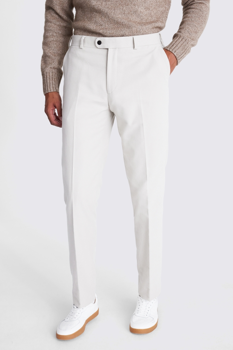 Winter White Moleskin Trousers