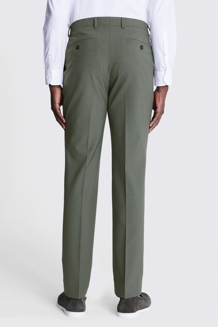 DKNY Slim Fit Sage Green Trousers