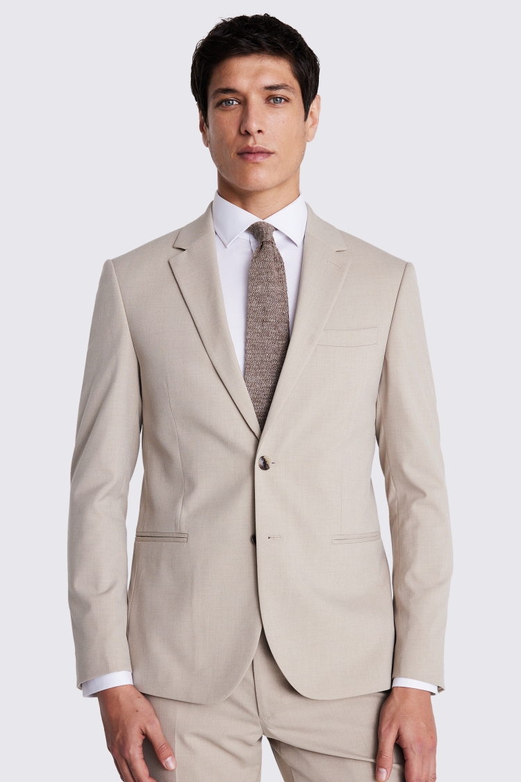 Slim Fit Taupe Suit