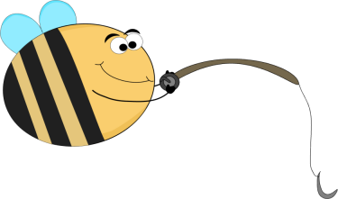 Funny Bee Fishing