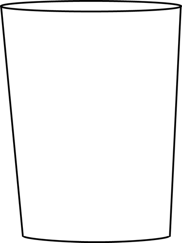 Black and White Drinking Glass