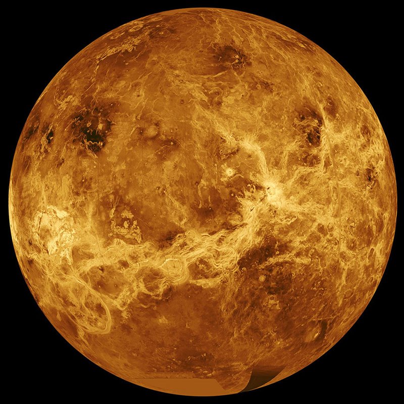 Imagen compuesta de la superficie de Venus