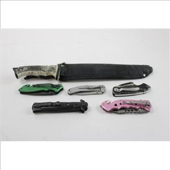 Tac-Force Knife And Other Knives, 6 Pieces