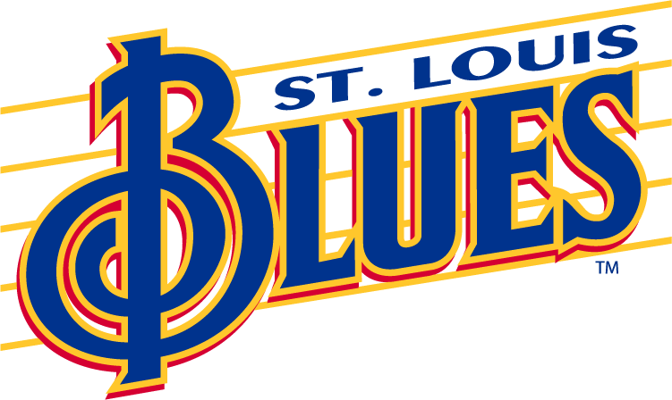 St. Louis Blues Logo Wordmark Logo (1995/96-1997/98) -  SportsLogos.Net