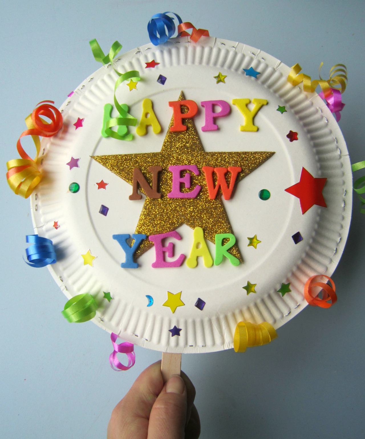 New year craft idea, happy new year craft - Twinkl