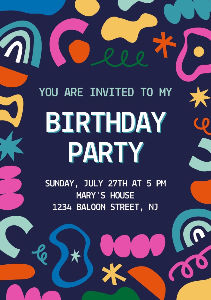 Party Invitation Template