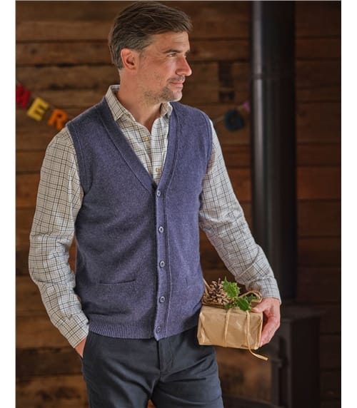 Gilet - Homme - Laine d’agneau certifiée 100% RWS