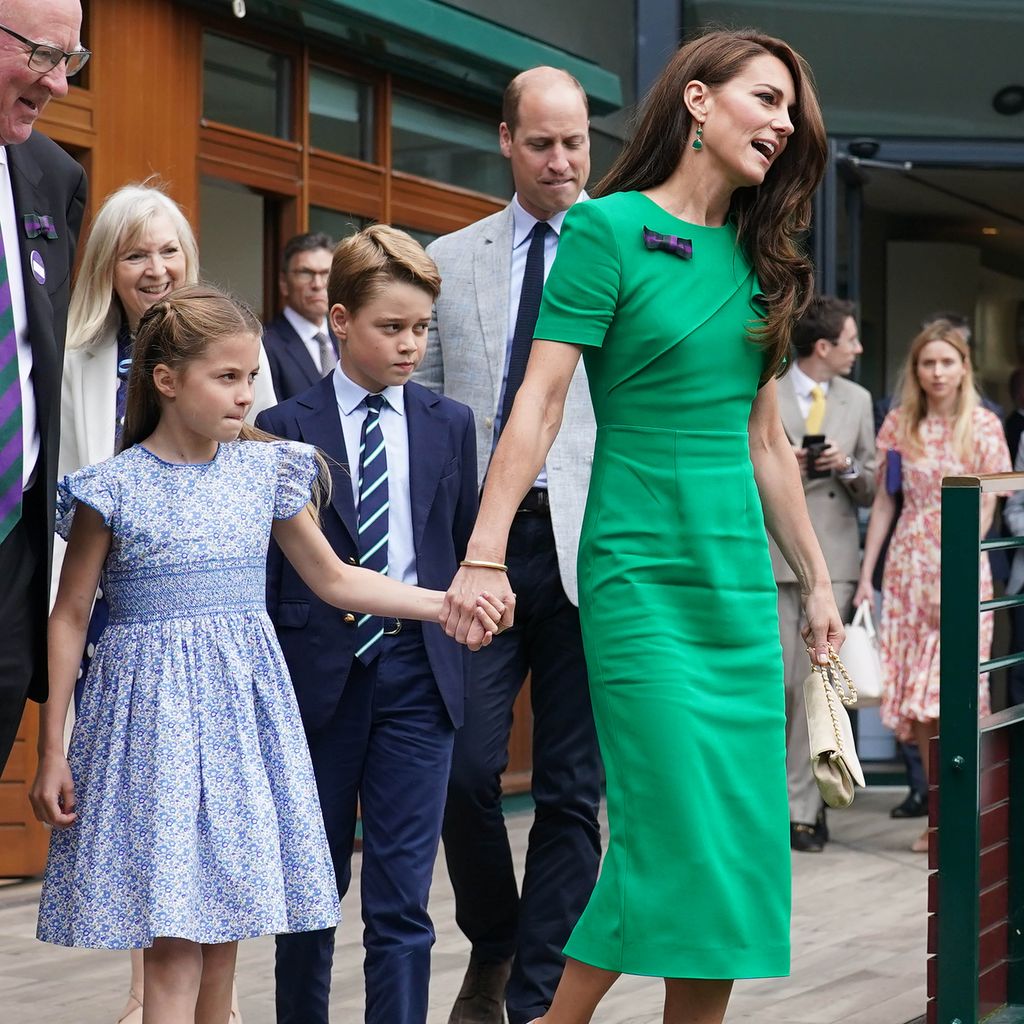 Prinzessin Charlotte, Prinz George, Prinz William und Prinzessin Kate bei Wimbledon 2023