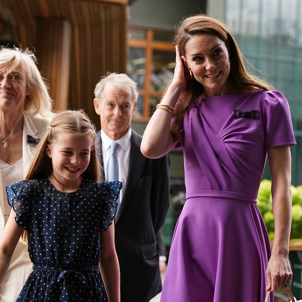 Prinzessin Kate mit ihrer Tochter Charlotte bei den Wimbledon Championships 2024