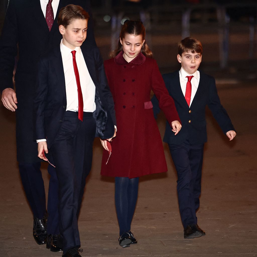 Prinz William, Prinz George, Prinz Charlotte, Prinz Louis im Dezember 2024