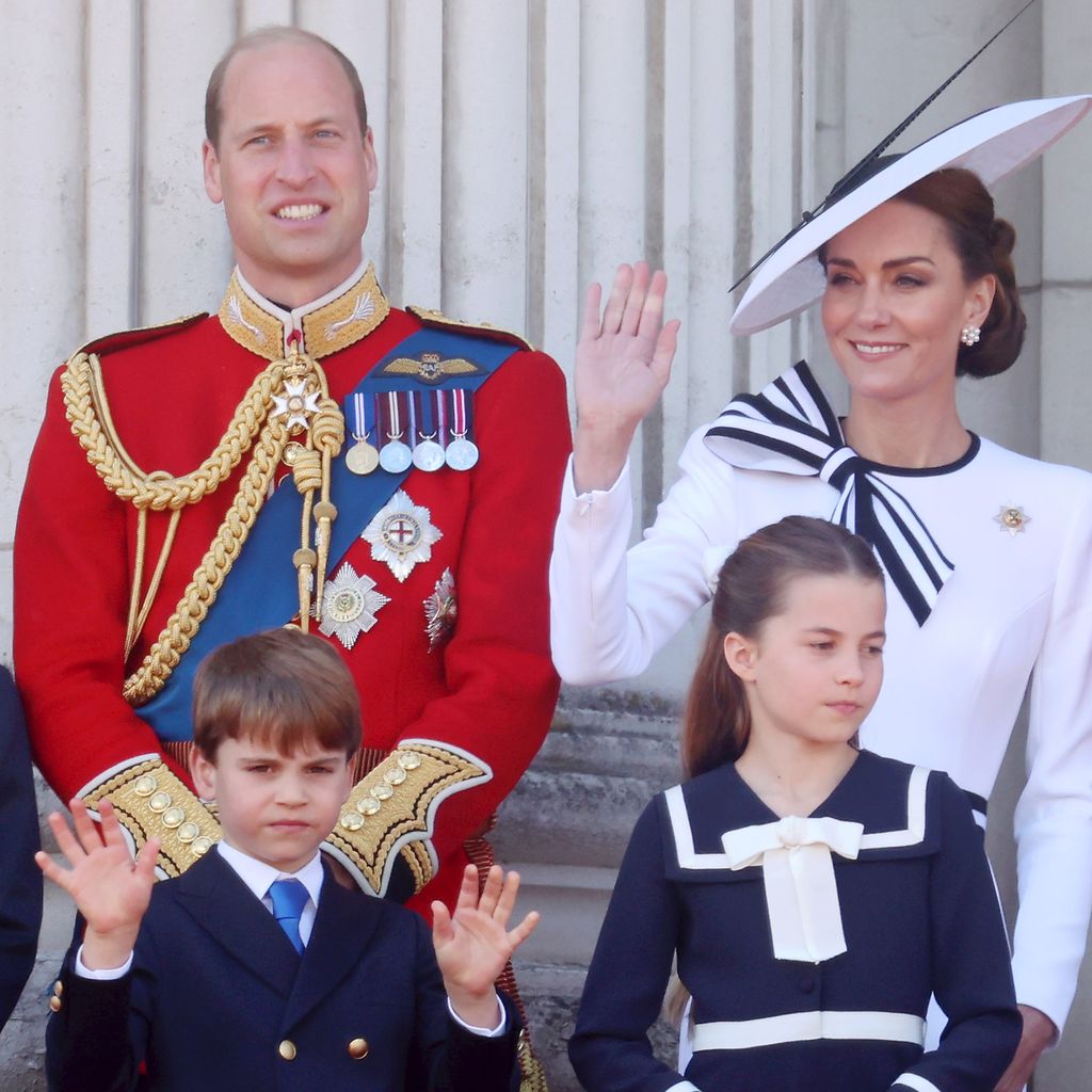 Prinz William und Prinzessin Kate mit ihren Kindern George, Louis und Charlotte, Juni 2024