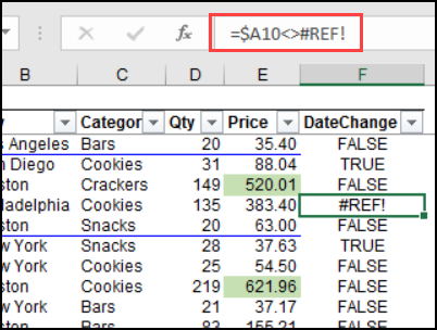 worksheet #REF! error