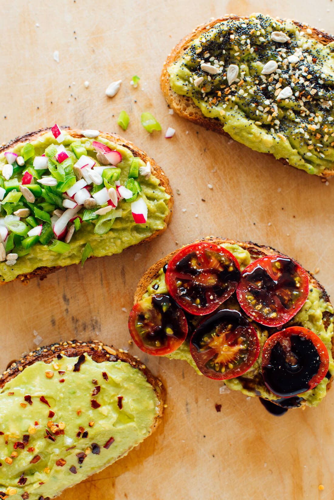 avocado toast variations