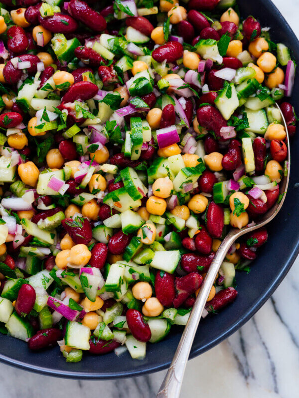 Mediterranean bean salad