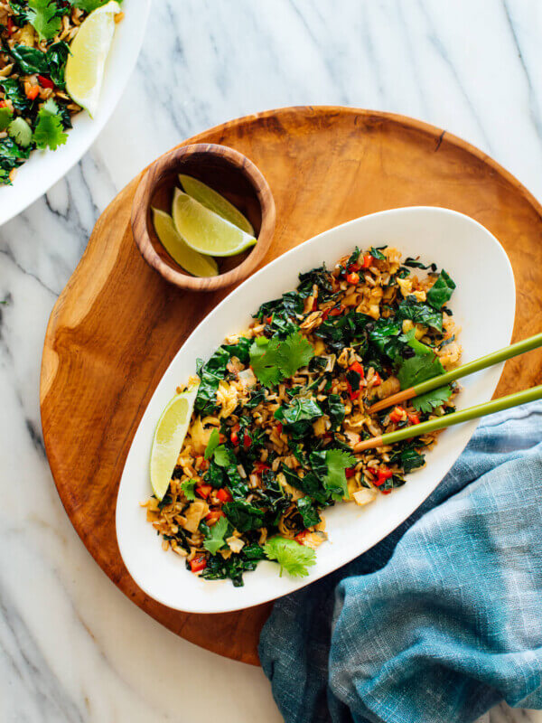 kale coconut stir-fry recipe